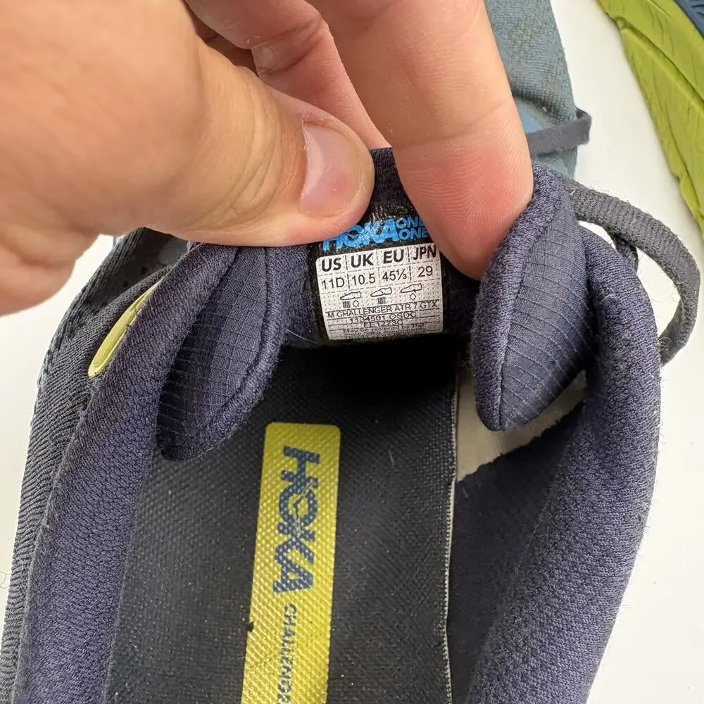 Hoka Challenger ATR 7 GTX Men's Size 11 D Waterproof Trail Running Sneakers